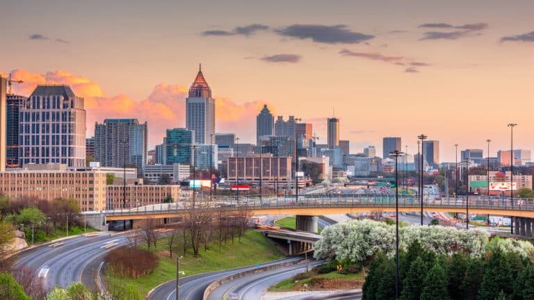 atlanta georgia skyline.