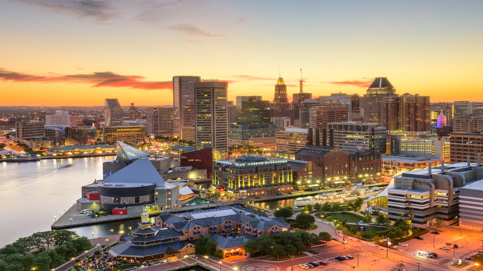 Baltimore maryland skyline.