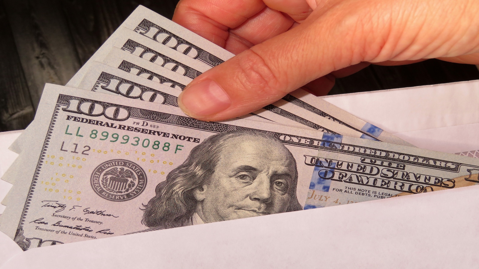 envelope of cash.