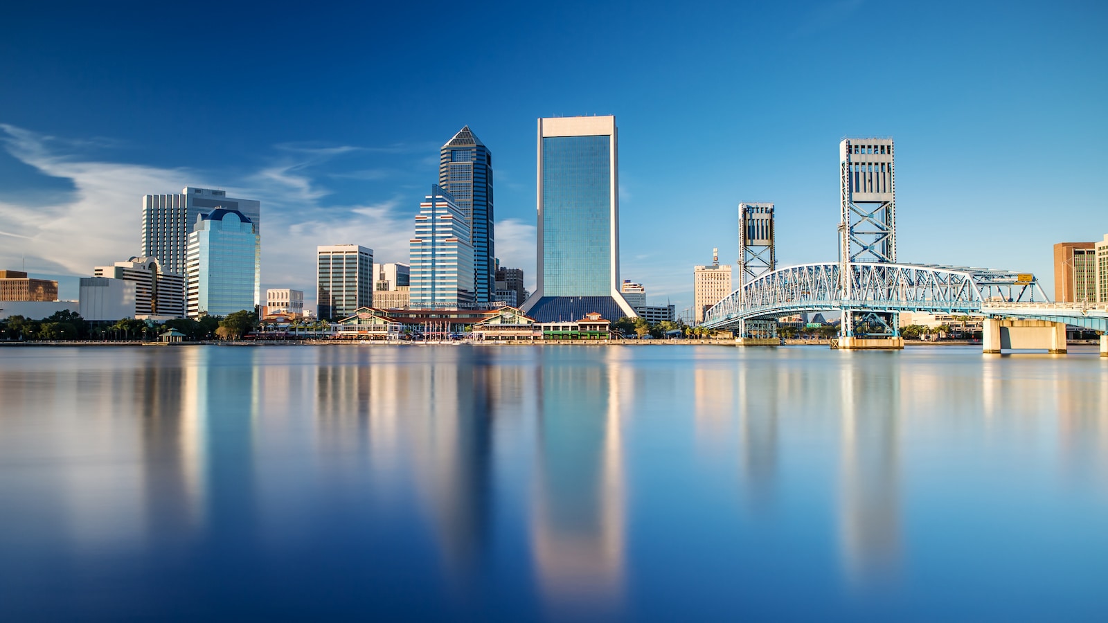 Jacksonville Florida skyline.