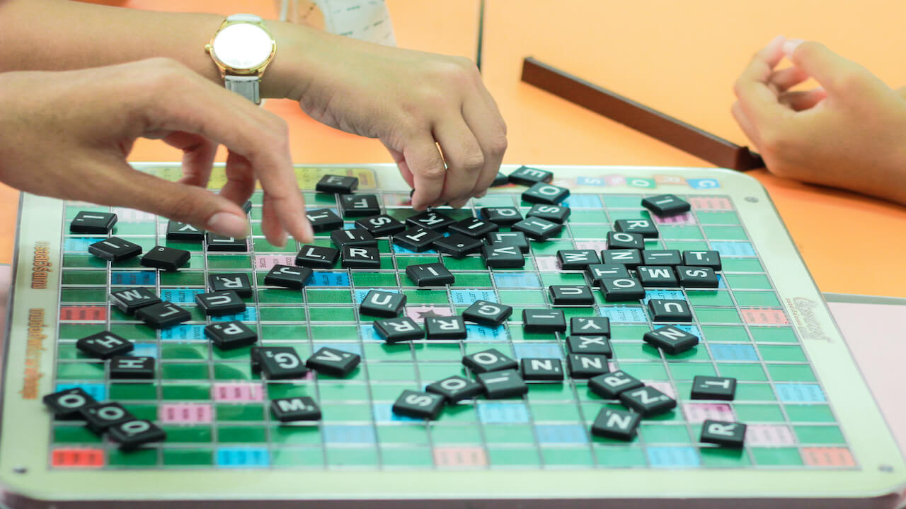 scrabble, letters, words, game