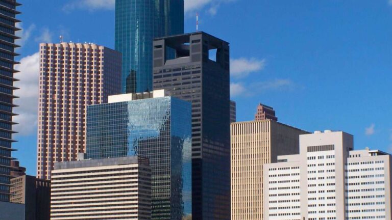 Downtown Houston, Texas city skyline.