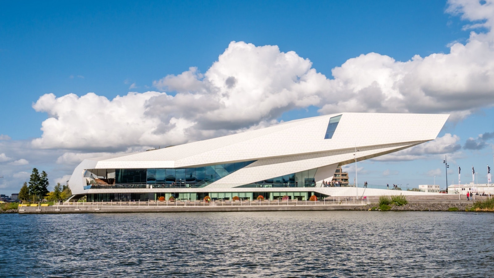 Eye filmmuseum on northern bank of IJ river in Amsterdam, Netherlands