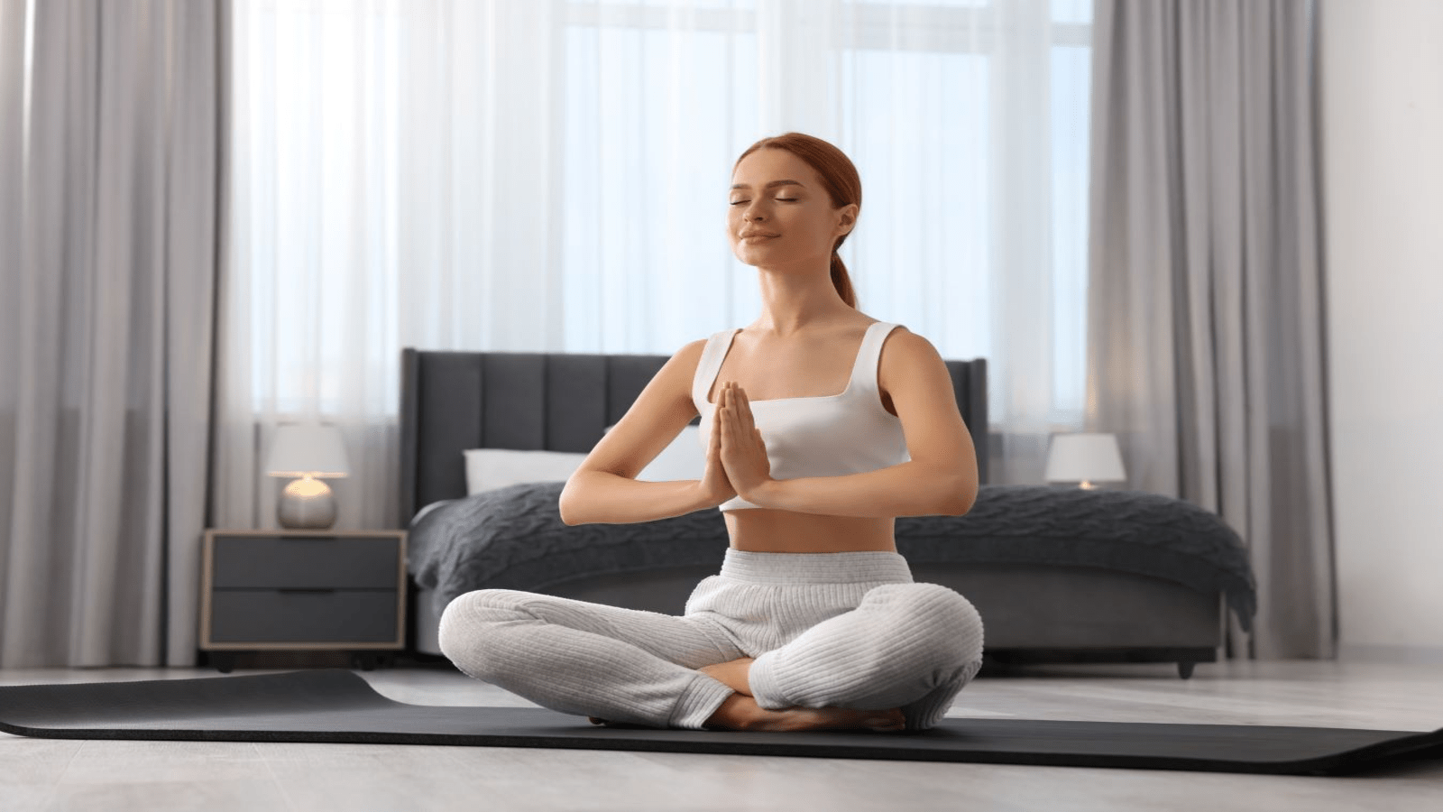 woman practicing yoga, doing upward facing dog exercise