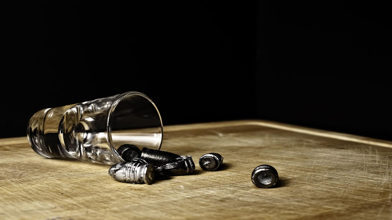 bite the bullet shot glass