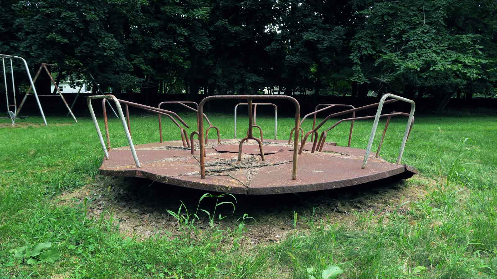 old fashioned merry go round