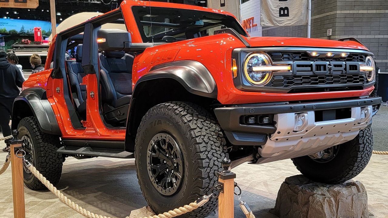 Ford Bronco on display
