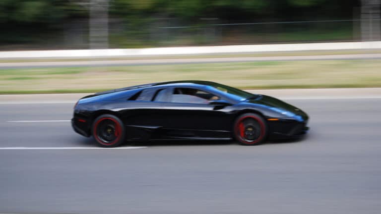 Lamborghini Murcielago lp640 in motion