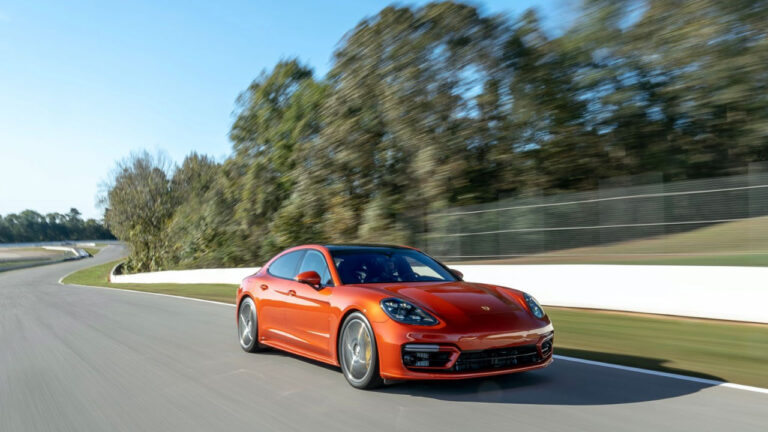 Orange Porsche Panamera
