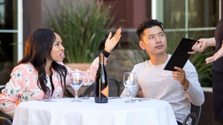 couple being rude to server