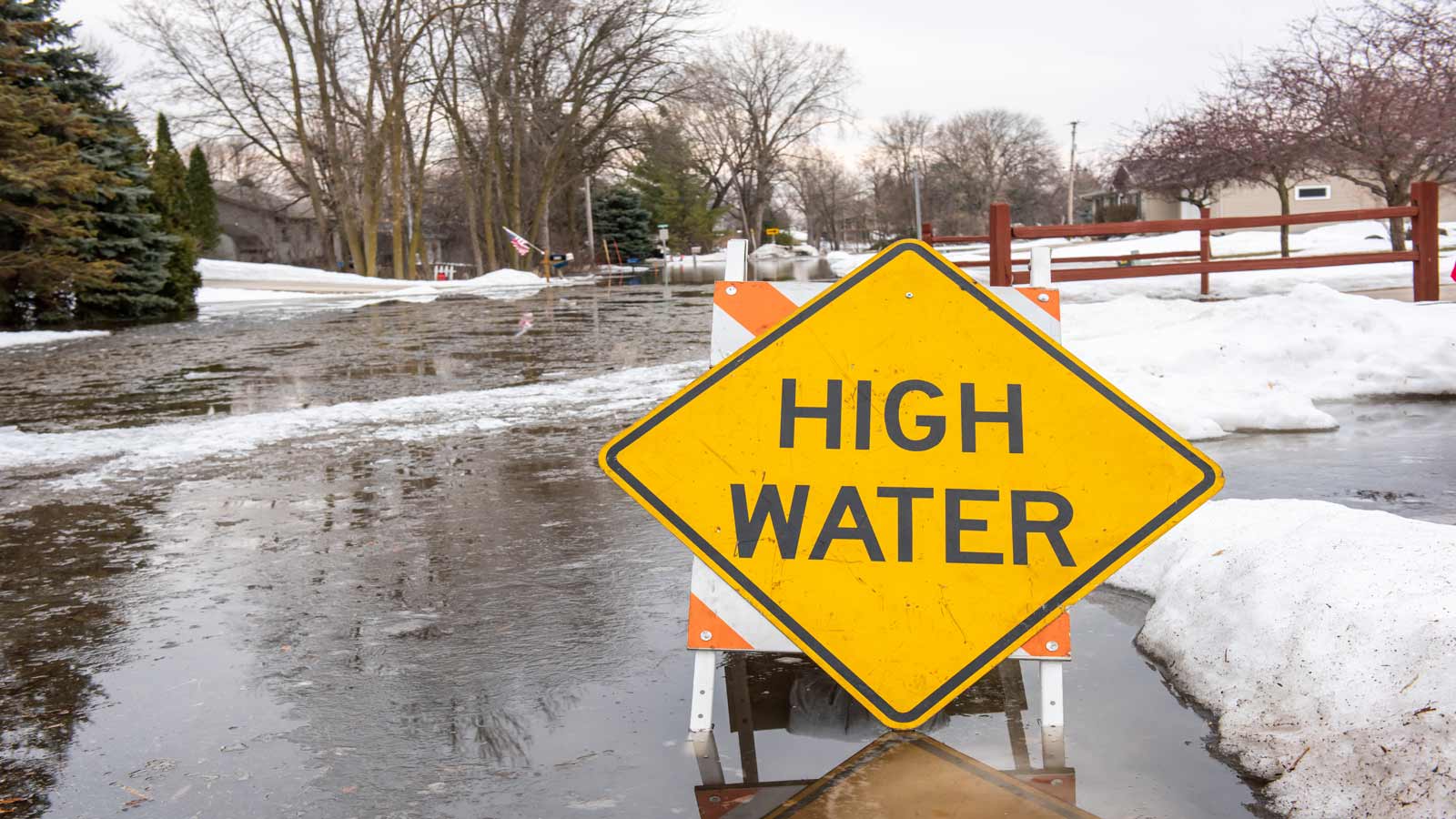 high water sign