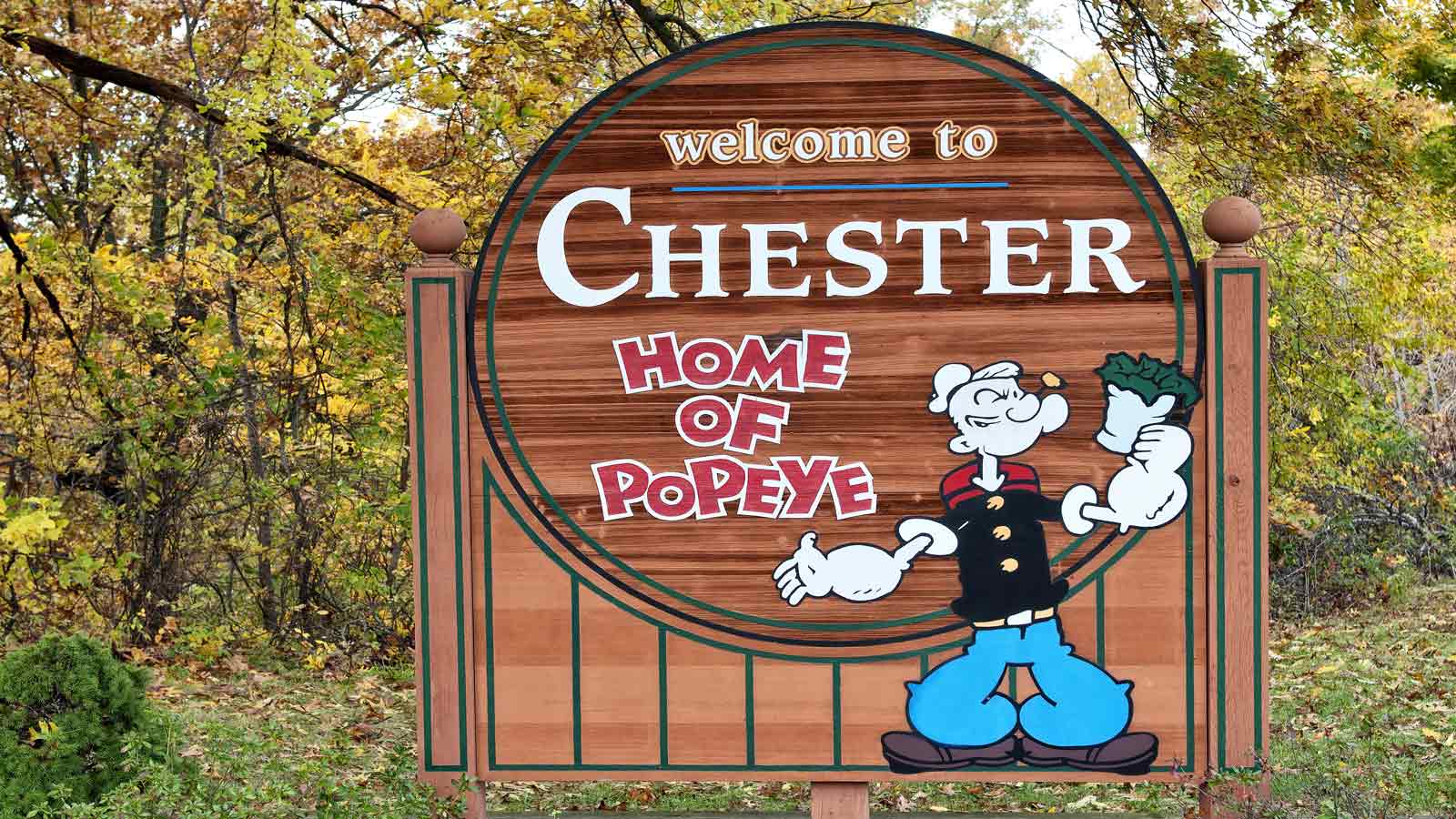 popeye chester illinois sign