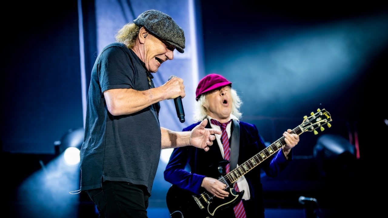 ACDC performing live at the Johan Cruijf Arena in Amsterdam.