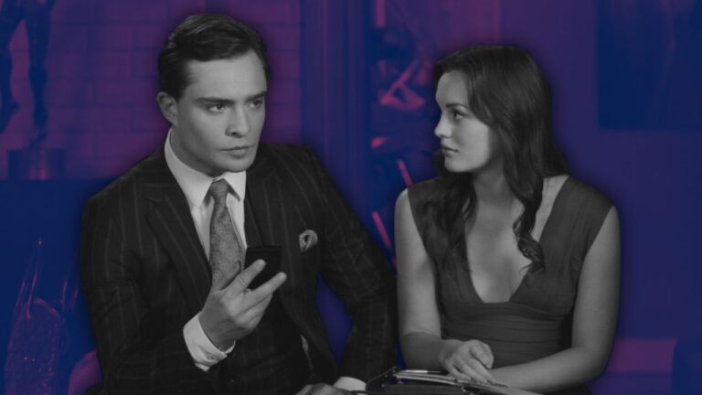 Leighton Meester and Ed Westwick in Gossip Girl (2007)