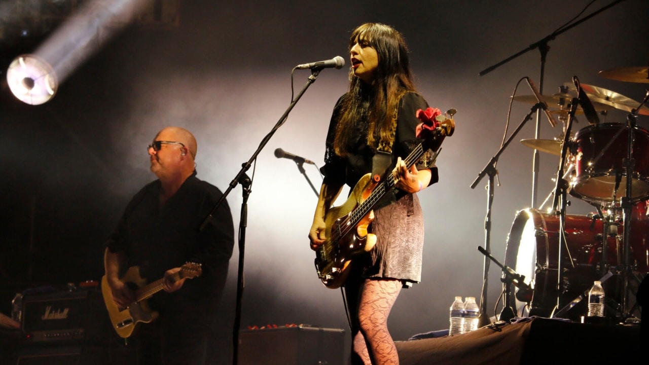 Pixies performing live in Mexico City.