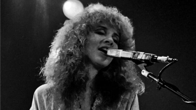 Stevie Nicks (Fleetwood Mac) at a concert in Zurich in 1980.
