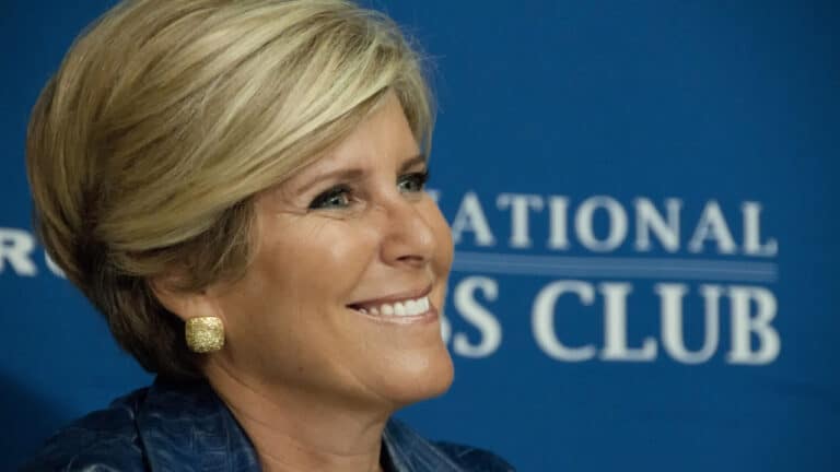 Financial adviser, author, and TV personality Suze Orman.