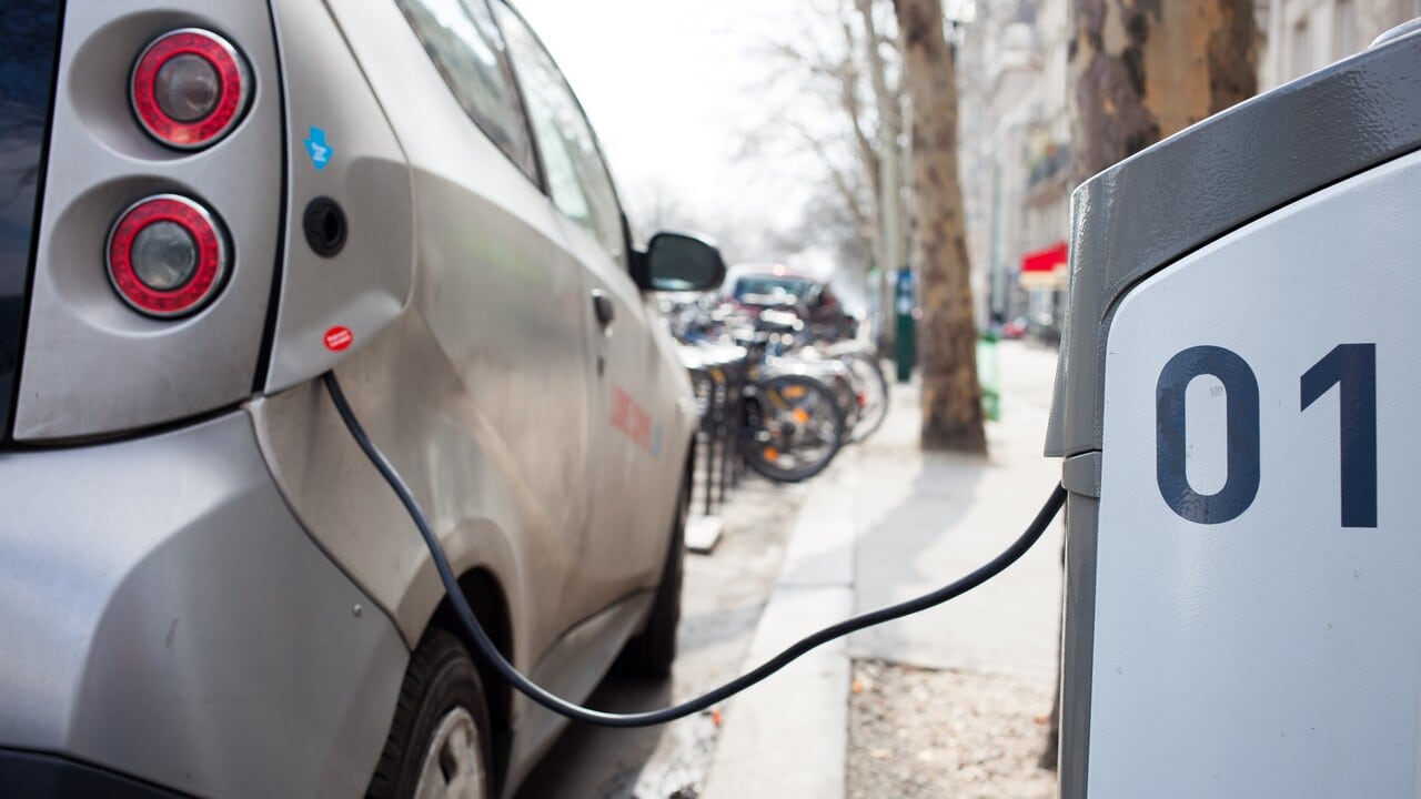 Electric car charging station