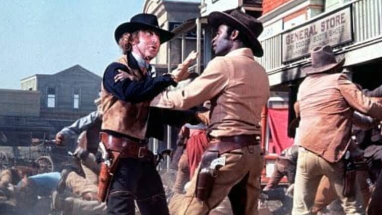 Cleavon Little and Gene Wilder in Blazing Saddles (1974)