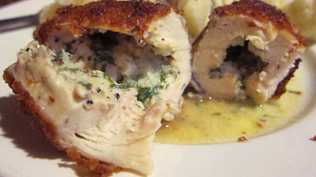 Chicken Kiev from a Ukrainian East Village restaurant.