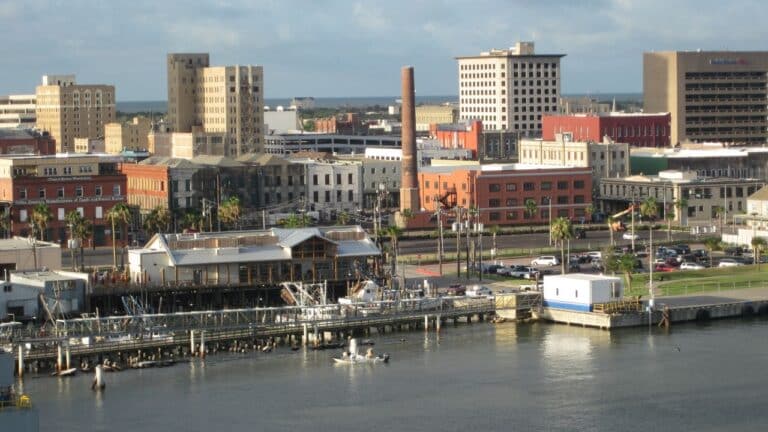 Coastline of Galveston, TX