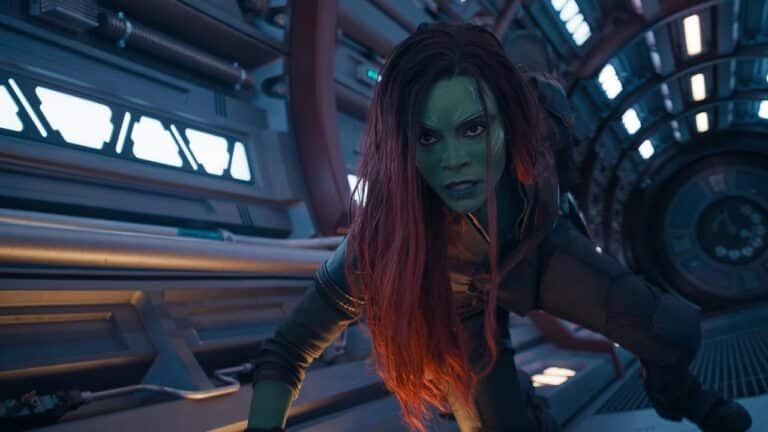 Zoe Saldana in Guardians of the Galaxy Vol. 3 (2023).