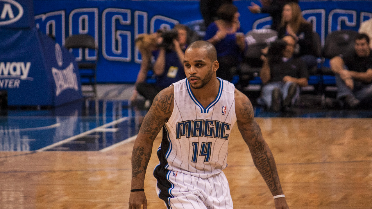 Jameer Nelson playing for Orlando Magic in 2012