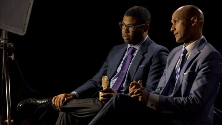Jordan Peele and Keegan-Michael Key during the Peabody interview for "Key and Peele."