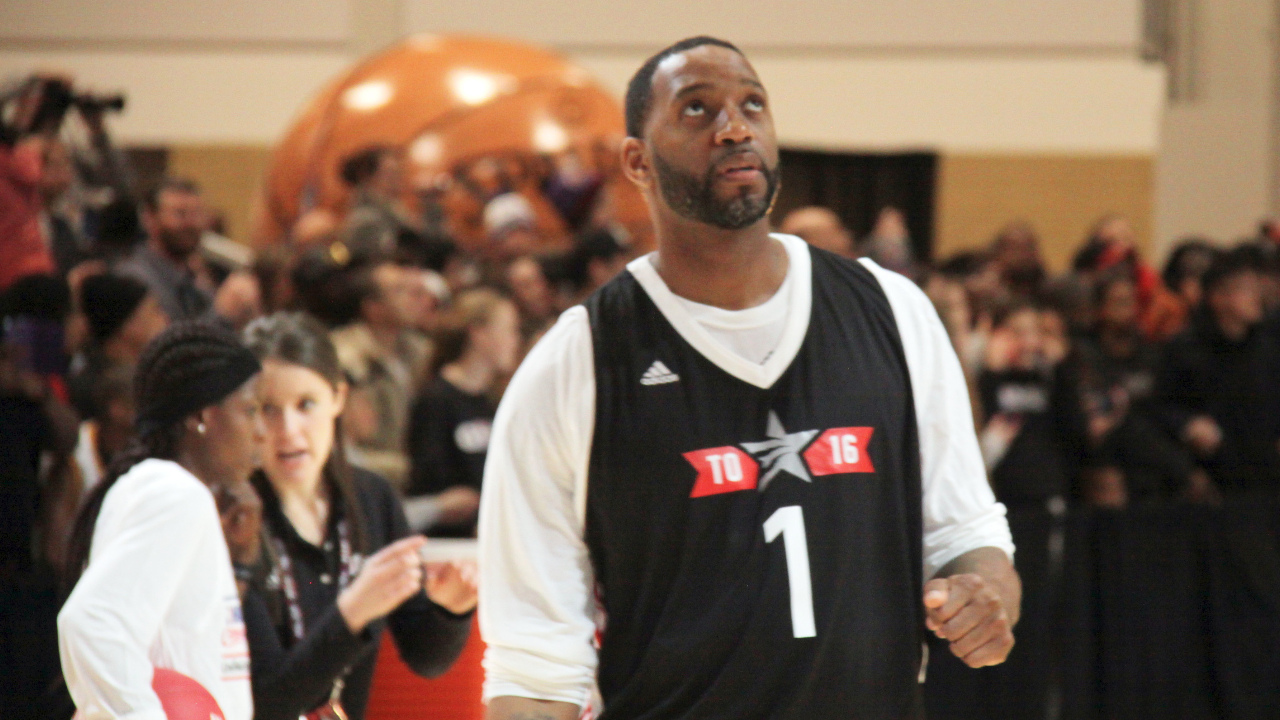 Tracy McGrady at NBA All-Star Center Court 2016
