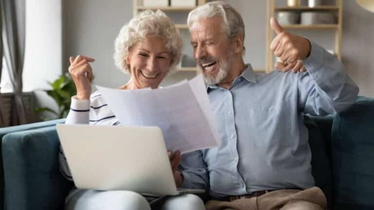 couple paying off mortgage