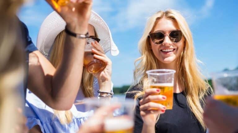 people drinking beer