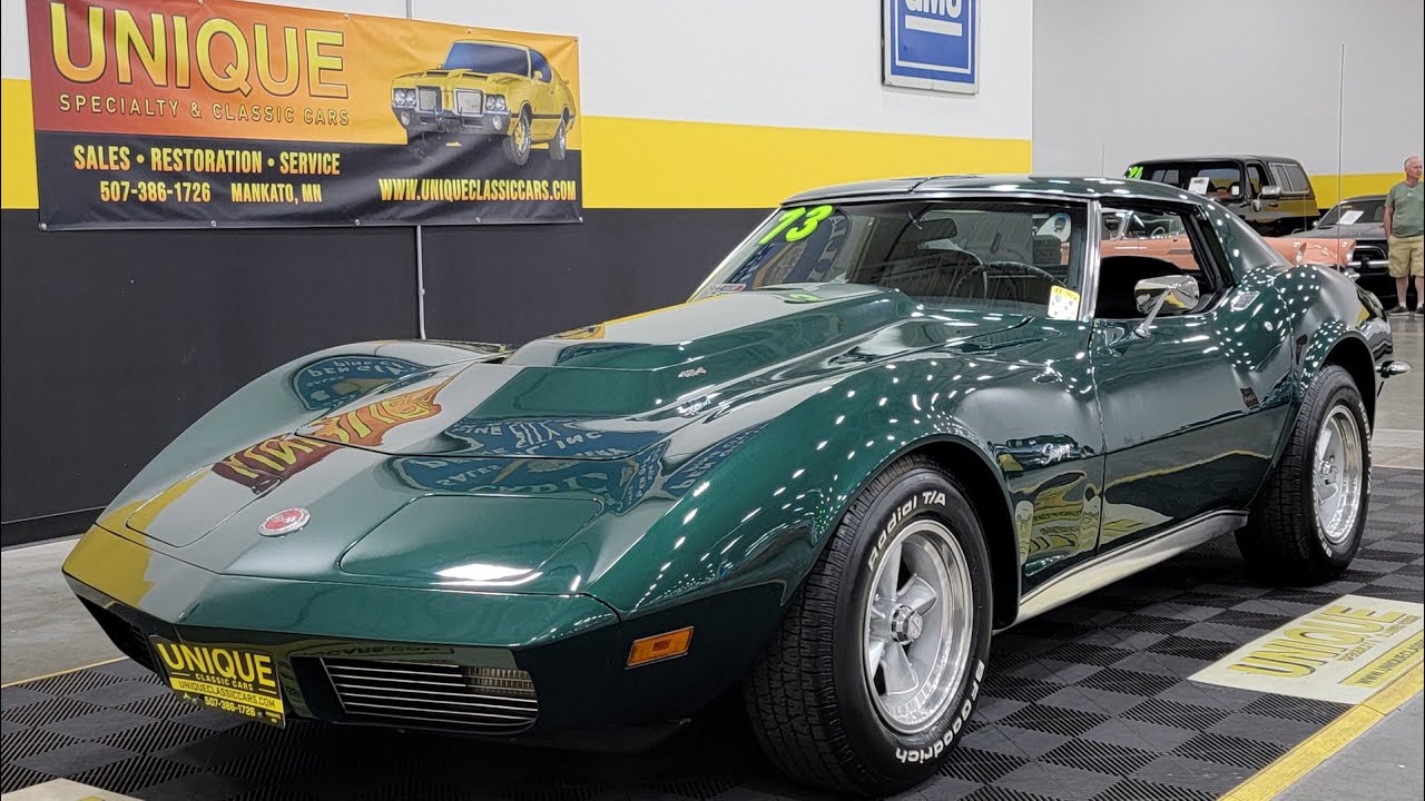 Green 1973 Chevrolet Corvette 454