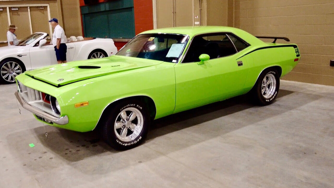 Green 1974 Plymouth Barracuda