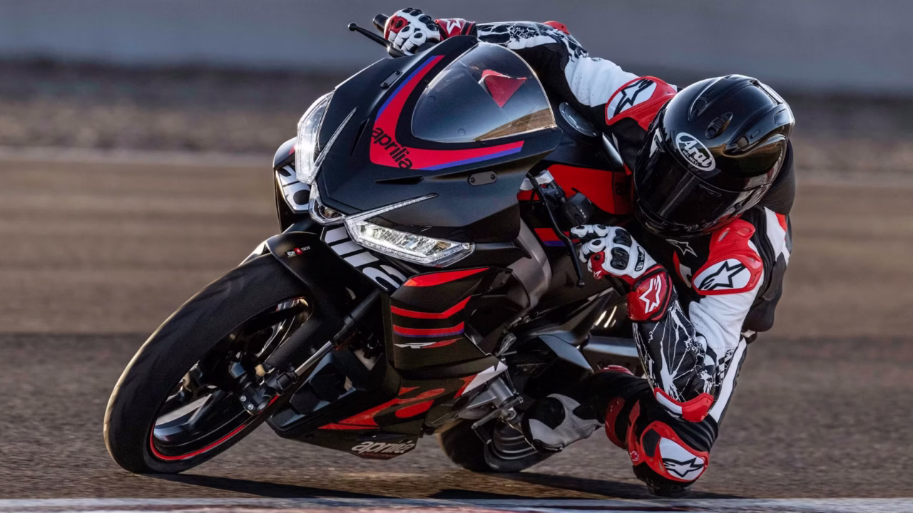 Aprilia RS 457 on racetrack