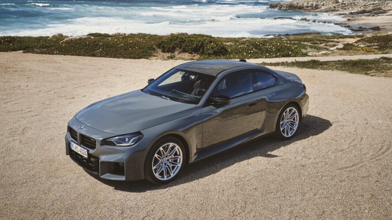 2025 BMW M2 by the ocean
