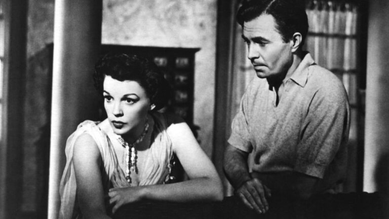 Judy Garland and James Mason in A Star Is Born (1954).