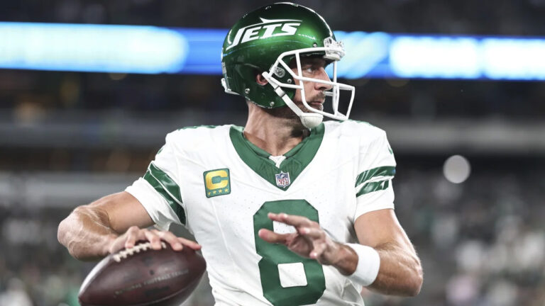 Aaron Rodgers' future with the Jets is unclear.