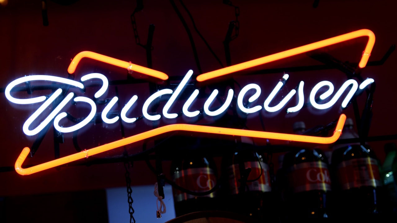 Budweiser neon sign