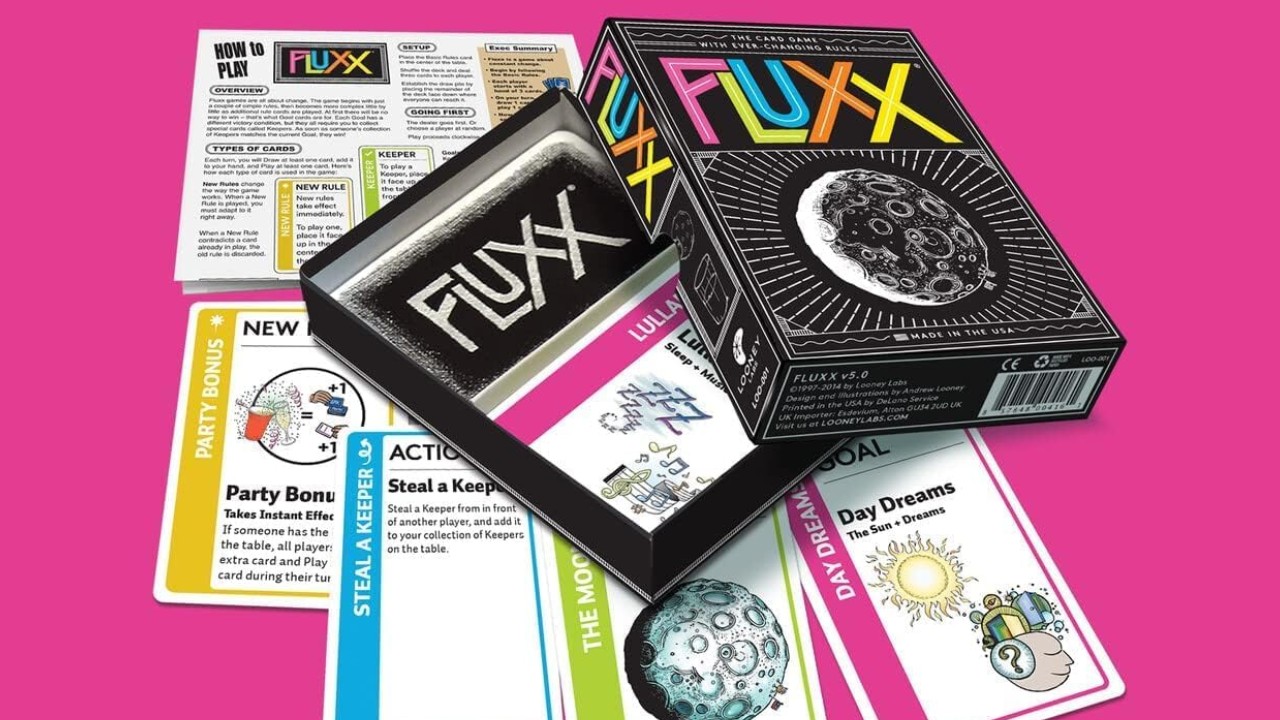 Looney Labs Fluxx 5.0 Card Game Fun, Fast-Paced, Ever-Changing Rules, Perfect for Family Game Night and Parties