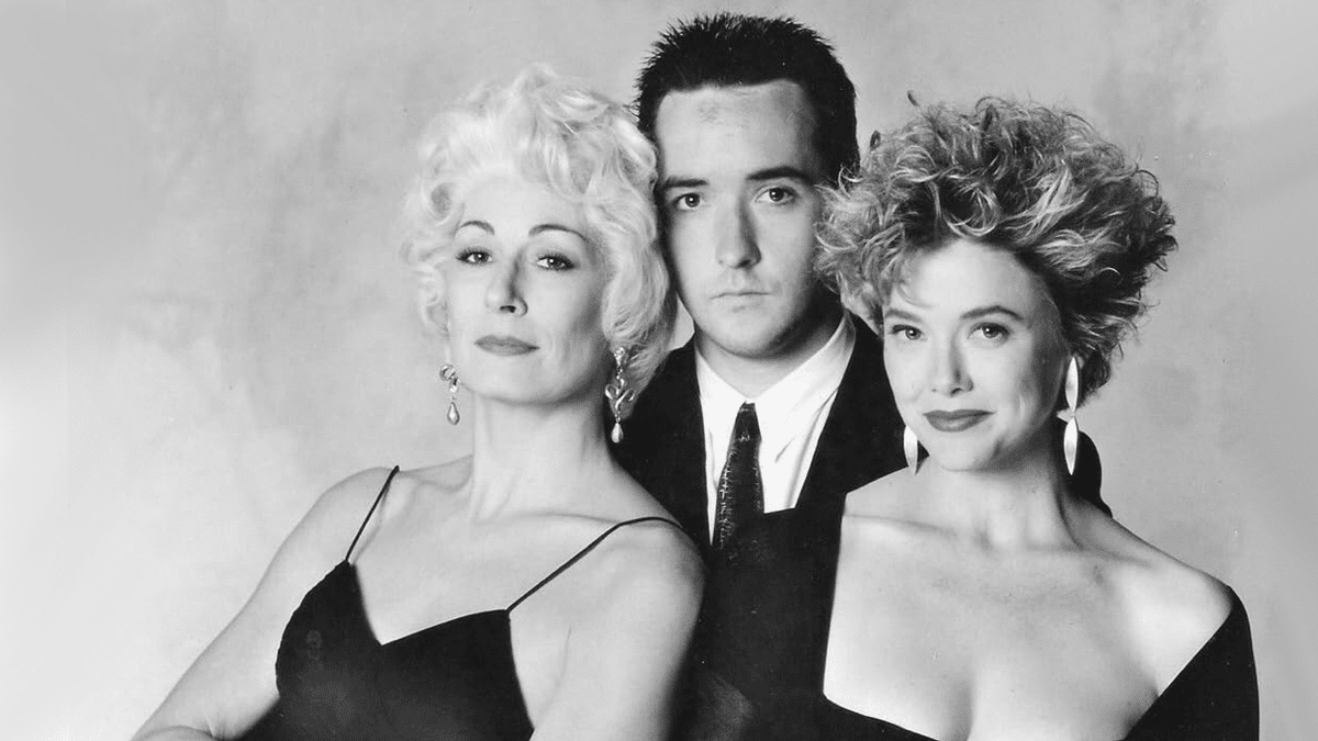 John Cusack, Annette Bening, and Anjelica Huston in The Grifters (1990) john cusack movies