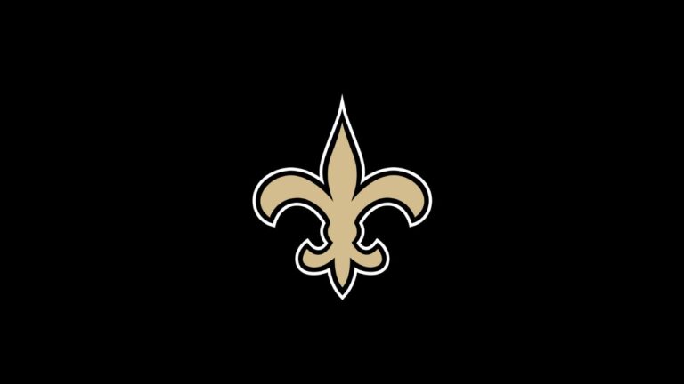 The New Orleans Saints logo.