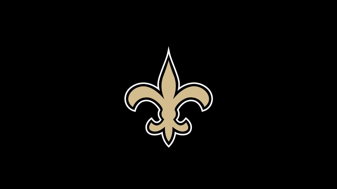 The New Orleans Saints logo.
