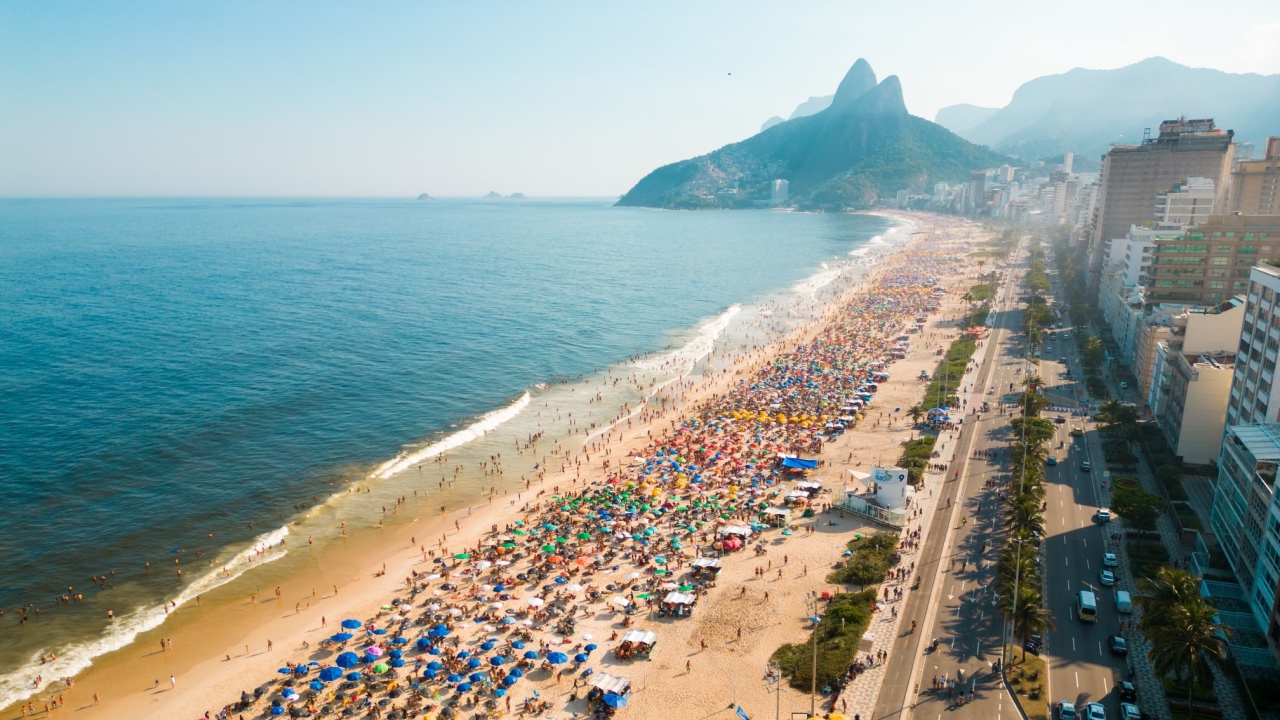 A beach in Rio de Janeiro, Brazil.