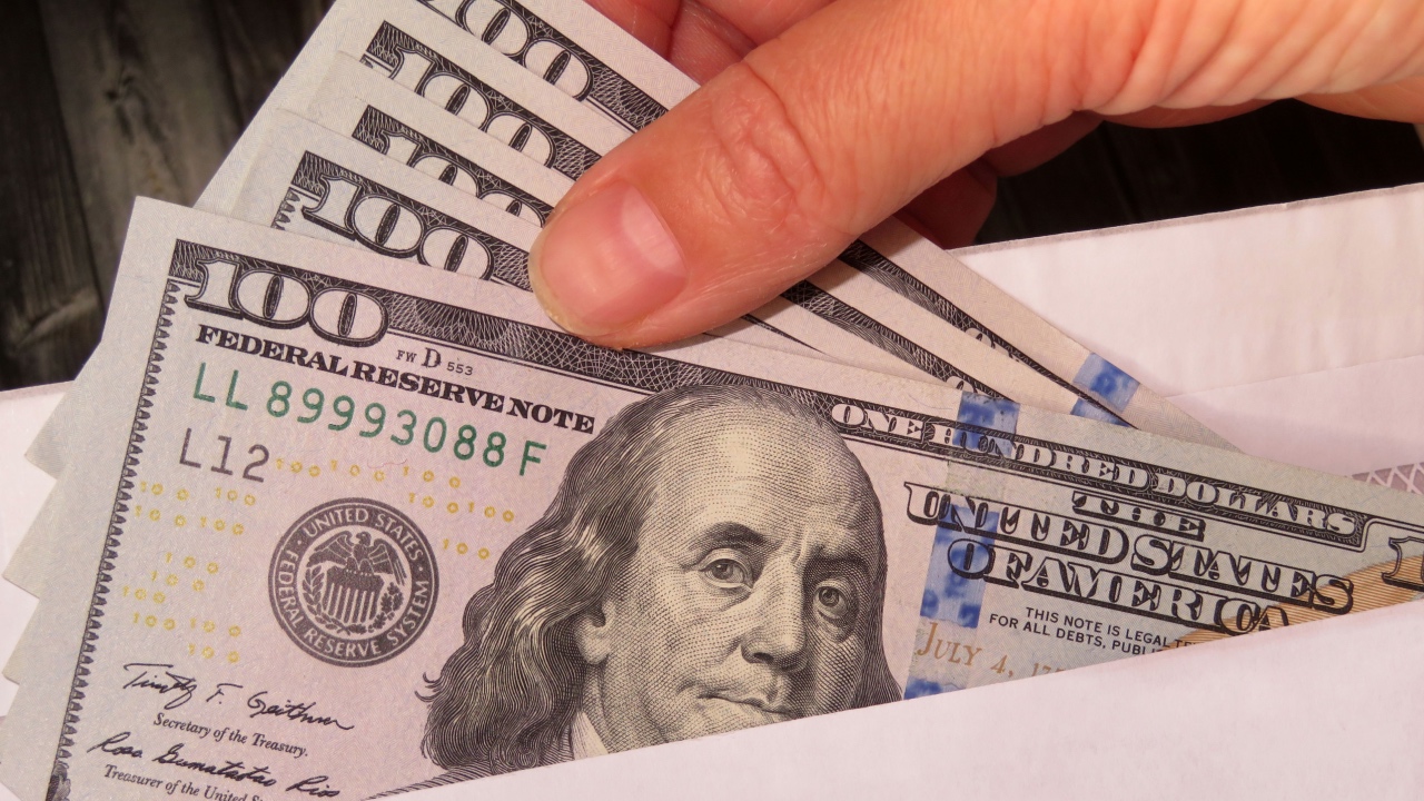Money in envelope