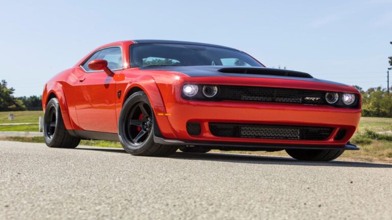 orange 2018 Dodge Challenger SRT demon