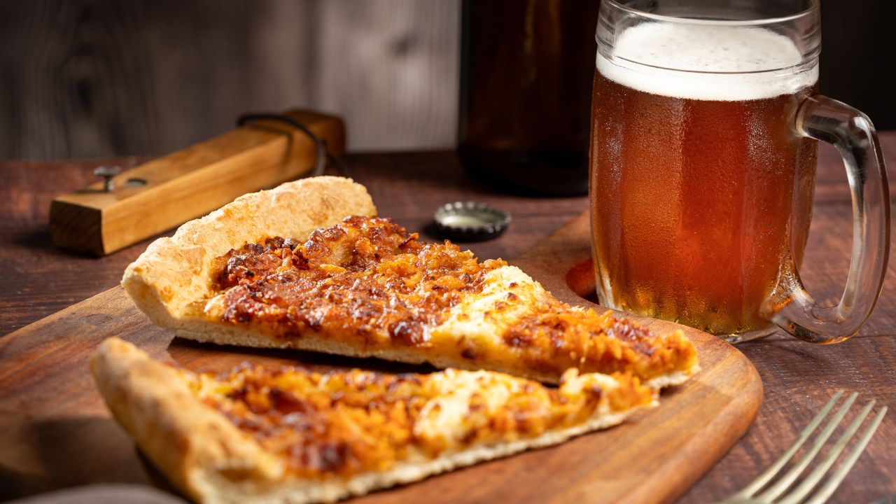 pizza and beer