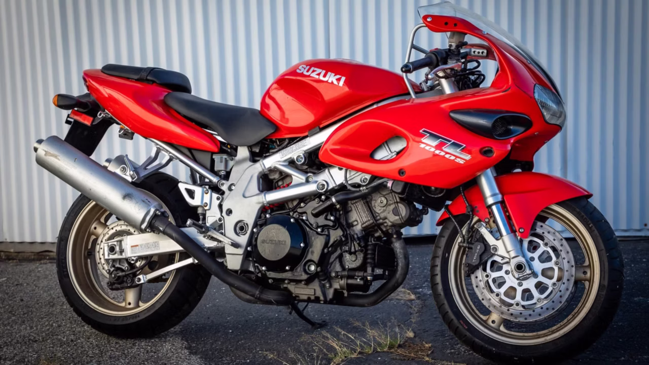 red Suzuki TL 1000 S
