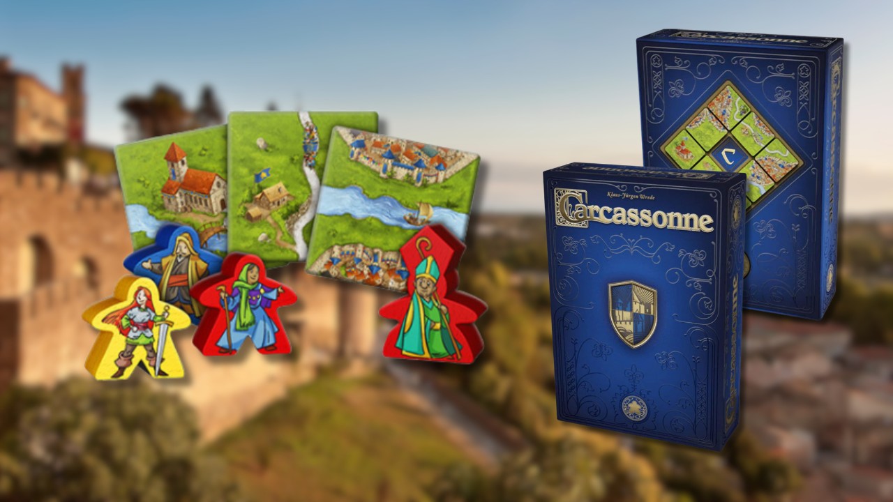 Carcassonne 20th Anniversary Edition - Upgraded Visuals and Gameplay, Strategy Board Game for Ages 7+, 2-5 Players