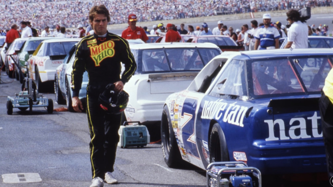 Tom Cruise in Days of Thunder.