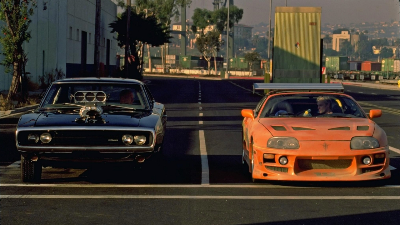 Fast and Furious Supra vs Charger.